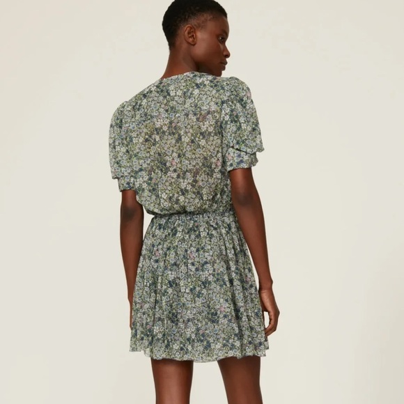 Zadig & Voltaire Betty Garden Chiffon Mini Dress - Picture 3 of 10